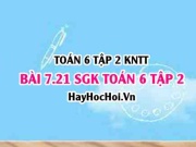 Bài 7.21 SGK Toán 6 tập 2 Kết nối tri thức